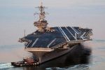 ناو هواپیمابر هسته ای آمریکا در سواحل سوریه