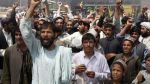 Afghans protesting against foreign forces in the country
