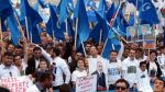 Azeri anti-government protesters rally in Baku
