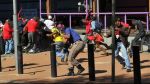 South African protesters clash with union supporters in Johannesburg