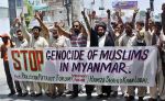 تظاهرات روز جهانی حمایت از مسلمانان میانمار در پاکستان